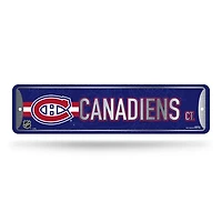 NHL Metal Street Sign 4" x 15 Canadiens