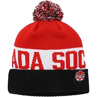 Soccer Canada Knit Hat Pom Team Canada