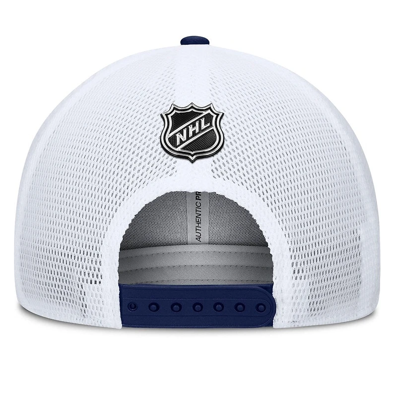 NHL Hat Structured Adjustable Trucker Authentic Pro Rink Side Navy 2026 Canadiens