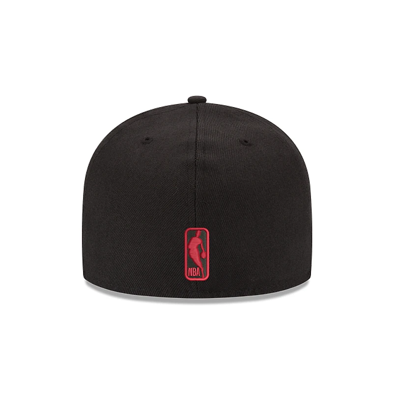 NBA Hat 5950 Basic Two Tone Raptors (Black and Red)
