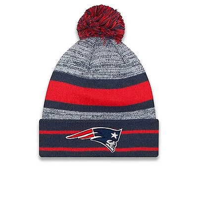 NFL Knit Hat Pom Cuff Patriots