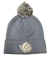 NHL Knit Hat Authentic Pro Rink Cuffed with Pom Military Appreciation Senators