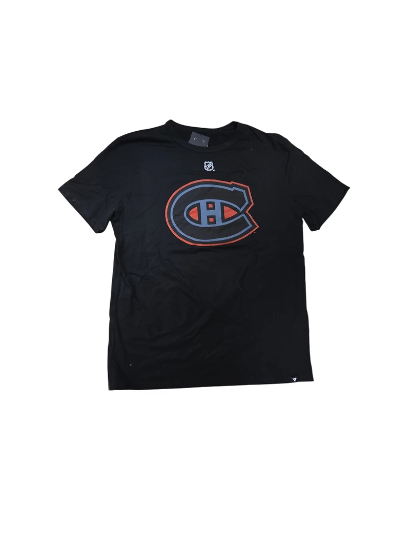 NHL Player T-Shirt Authentic Stack Cole Caufield Canadiens (Black)