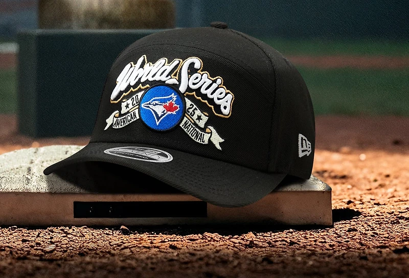 MLB Hat 9Seventy 2025 League Championship Series Locker Room Split Panel Stretch-Snap Blue Jays