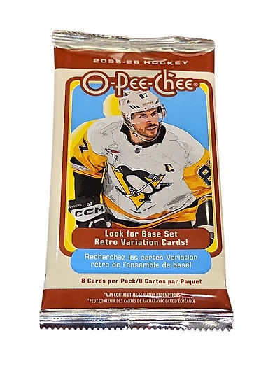 NHL Hockey Cards O-Pee-Chee 2025-26 (Single Pack)