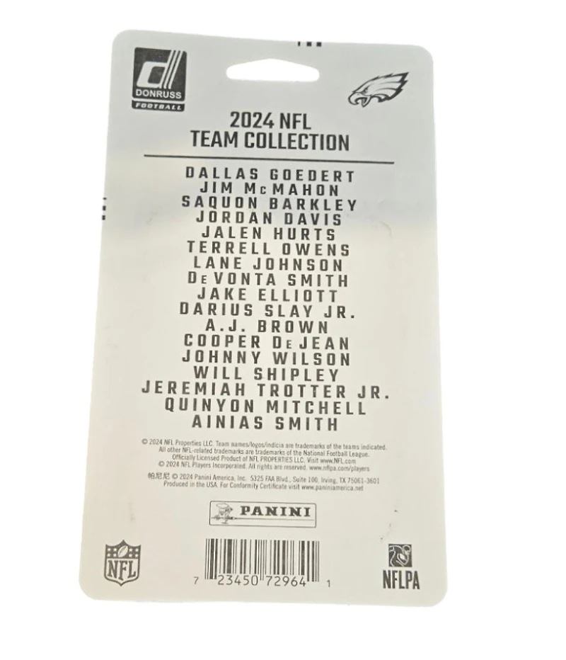 NFL 2024 Panini Trading Cards Donruss Team Set Eagles