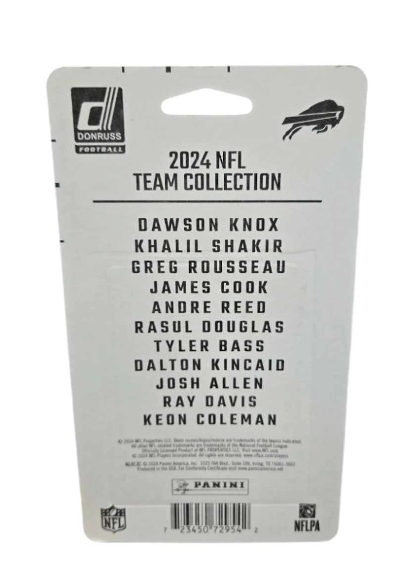 NFL 2024 Panini Trading Cards Donruss Team Set Bills