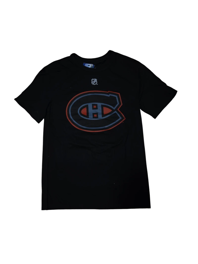 NHL Player T-Shirt Authentic Stack Ivan Demidov Canadiens (Black)