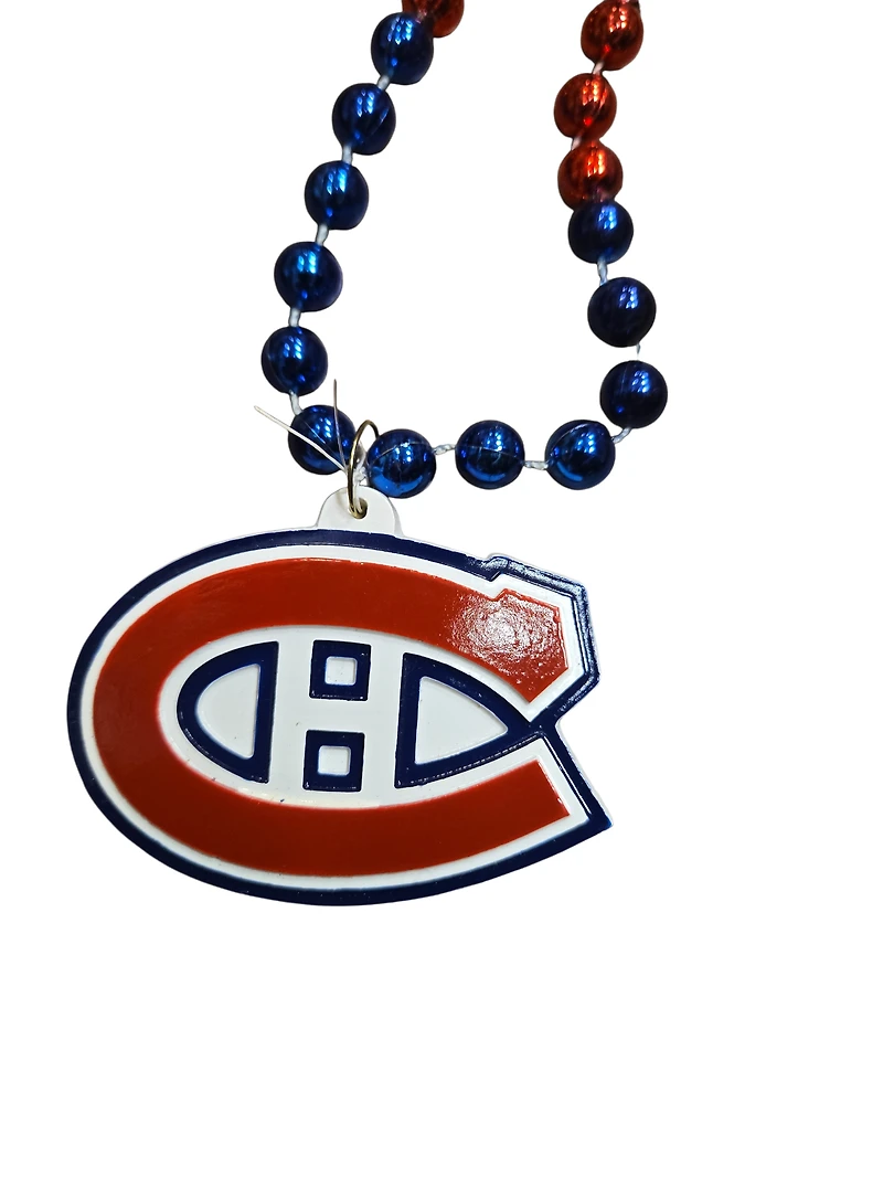 NHL Team Beaded Chain Necklace Canadiens