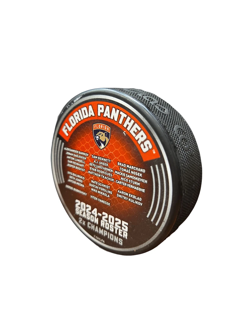 NHL Collector Puck Roster Stanley Cup Champions 2025 Panthers