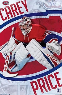 NHL Player Wall Poster Carey Price Canadiens
