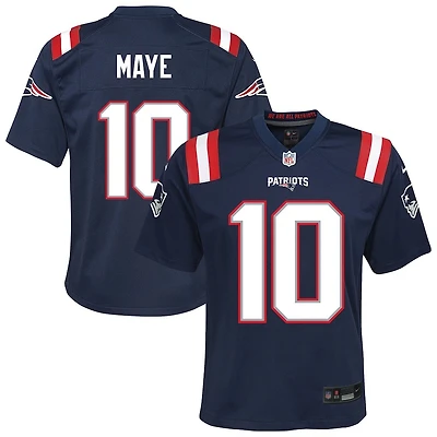 NFL Youth Player Game Jersey Home Drake Maye Patriots