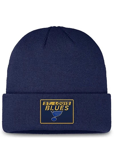 NHL Knit Hat Authentic Pro Prime Cuffed Beanie 2024 Blues
