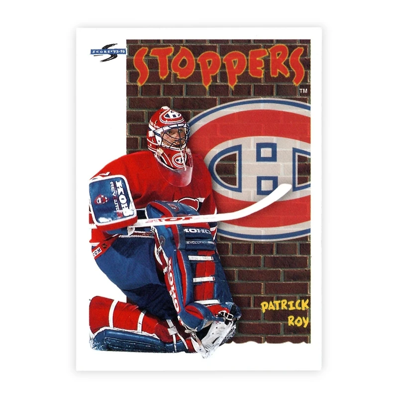 NHL Collectible Plaque with Card 4x6 Stoppers Patrick Roy Canadiens