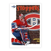 NHL Collectible Plaque with Card 4x6 Stoppers Patrick Roy Canadiens
