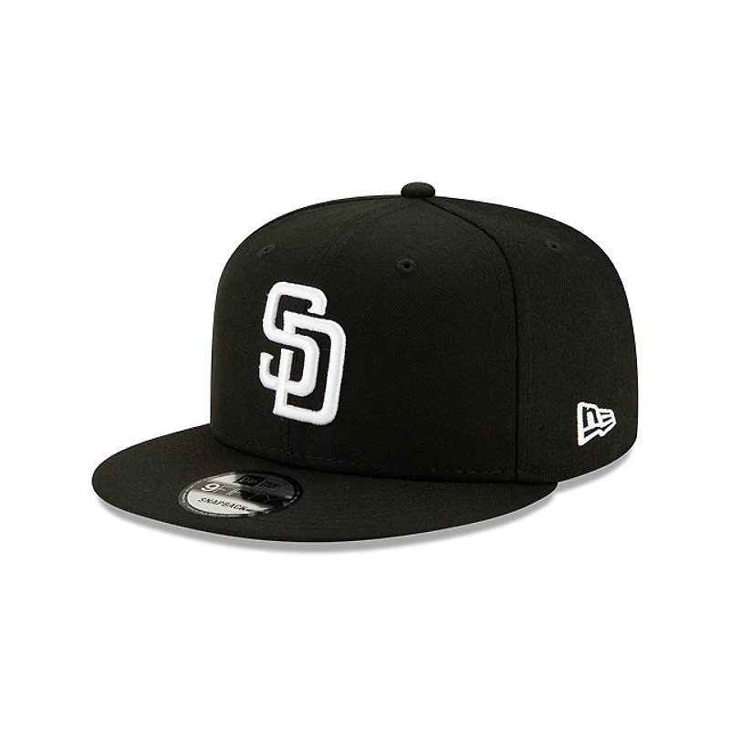 MLB Hat 950 Basic Snapback Black and White Padres