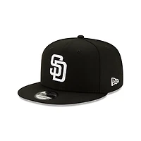 MLB Hat 950 Basic Snapback Black and White Padres