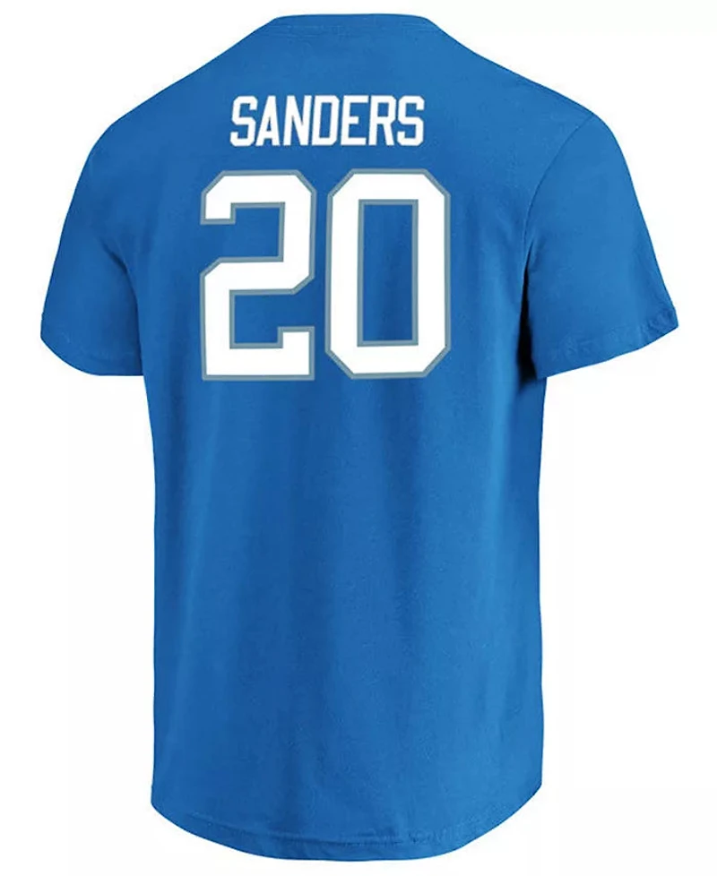 NFL Player T-Shirt Hall of Fame Name And Number Barry Sanders Lions