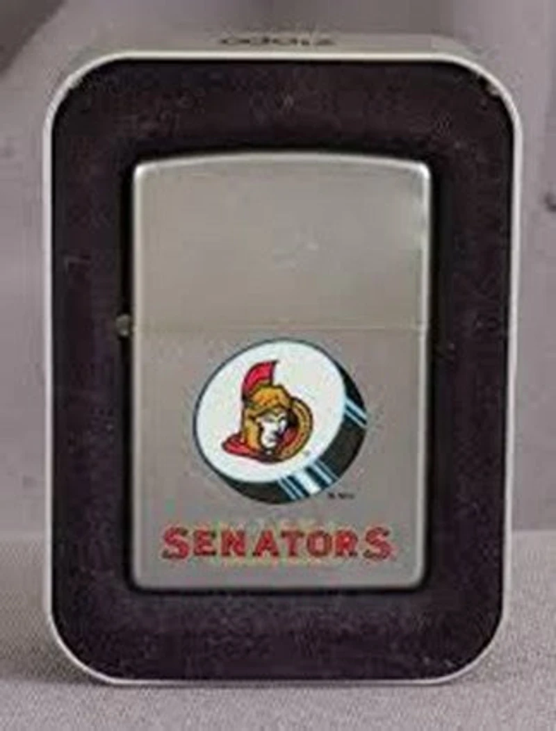 NHL Zippo Lighter Logo Design Senators