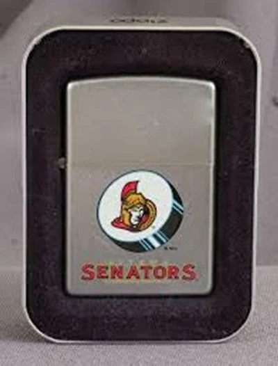 NHL Zippo Lighter Logo Design Senators