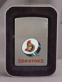 NHL Zippo Lighter Logo Design Senators