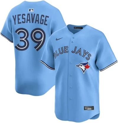 MLB Player Replica Youth Jersey Powder Blue Trey Yesavage Jays