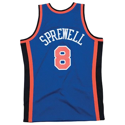NBA Hardwood Classics Player 1998-99 Swingman Jersey Latrell Sprewell Knicks (Royal Blue)
