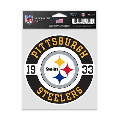 NFL Multi Use Decal 3.75x5 Est. Steelers