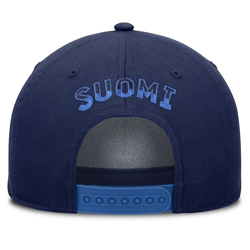 NHL Hat Authentic Pro Pinch Panel A-Frame 4-Nations Face-Off Team Finland