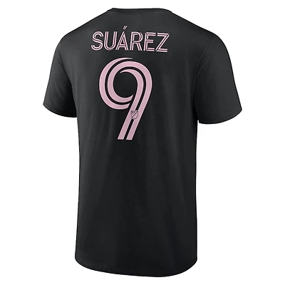 MLS Player T-Shirt Authentic Stack Luis Suárez Inter Miami CF (Black)