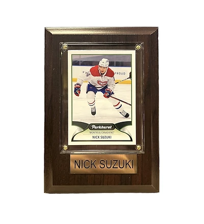 NHL Collectible Plaque with Card 4x6 Parkhurst Nick Suzuki Canadiens