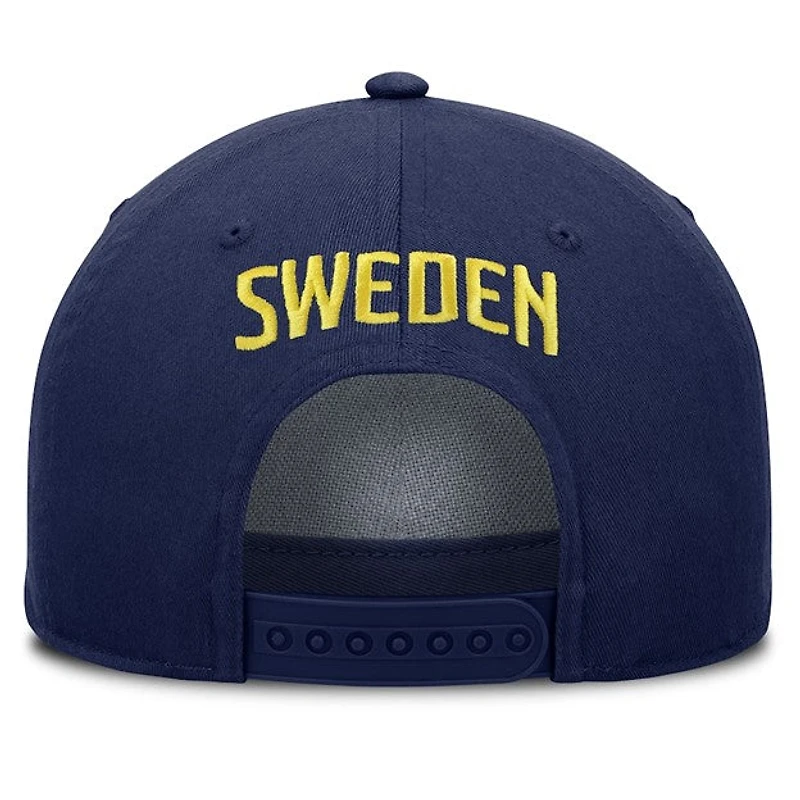 NHL Hat Authentic Pro Pinch Panel A-Frame 4-Nations Face-Off Team Sweden