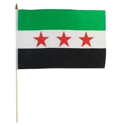 Country Stick Flag 12x18 Syria (2024-Current)