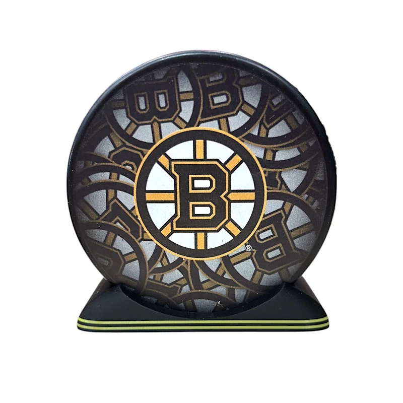 Puck Display Stand Black & Yellow