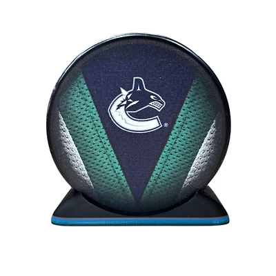 Puck Display Stand Grey, Blue & Green