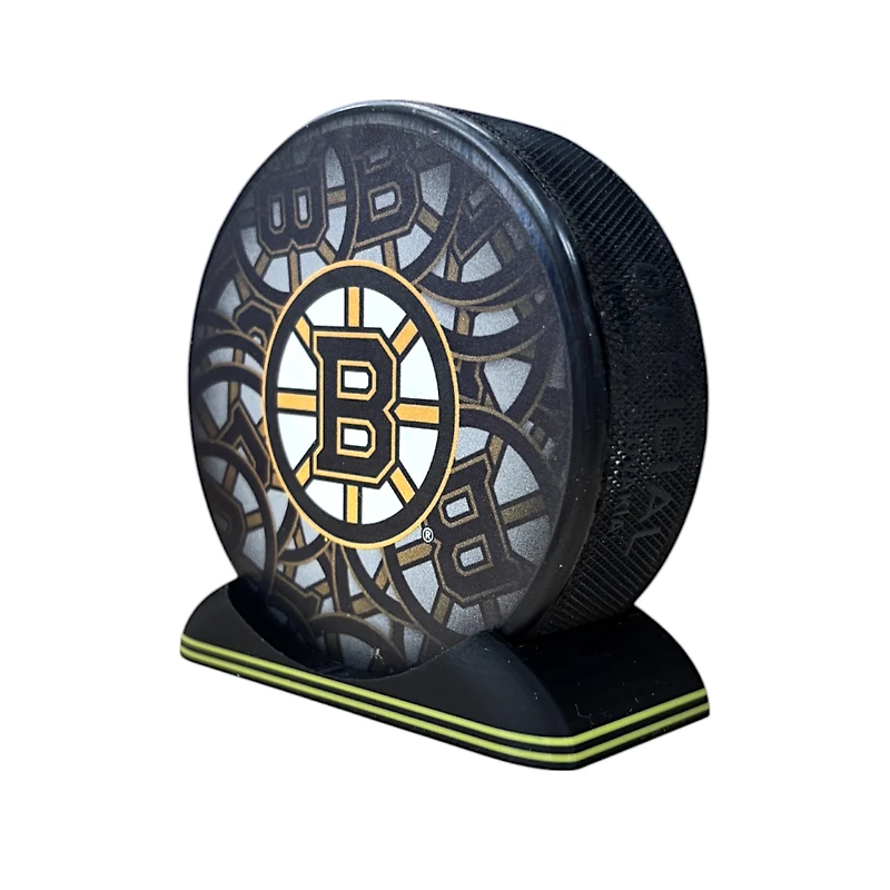 Puck Display Stand Black & Yellow