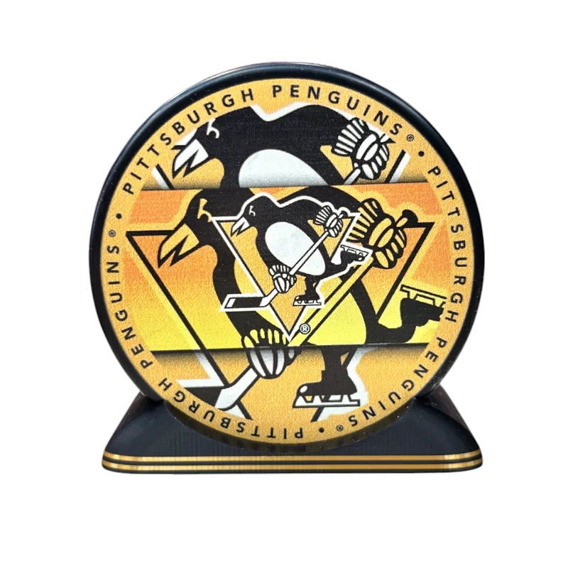 Puck Display Stand Black & Gold