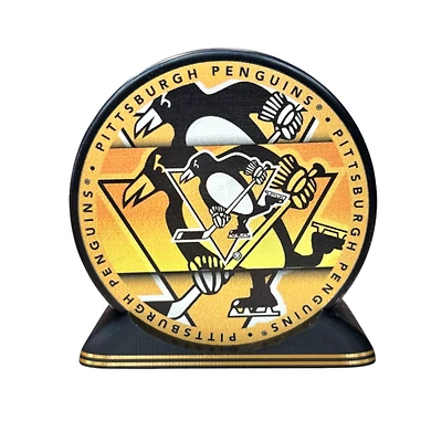 Puck Display Stand Black & Gold