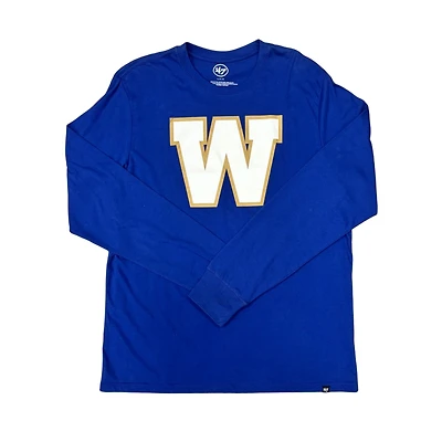 CFL Long Sleeve Shirt Wordmark Super Rival Blue Bombers