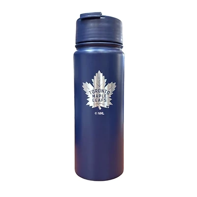 NHL Stainless Steel Water Bottle 18oz. Executive Blue Maple Leafs