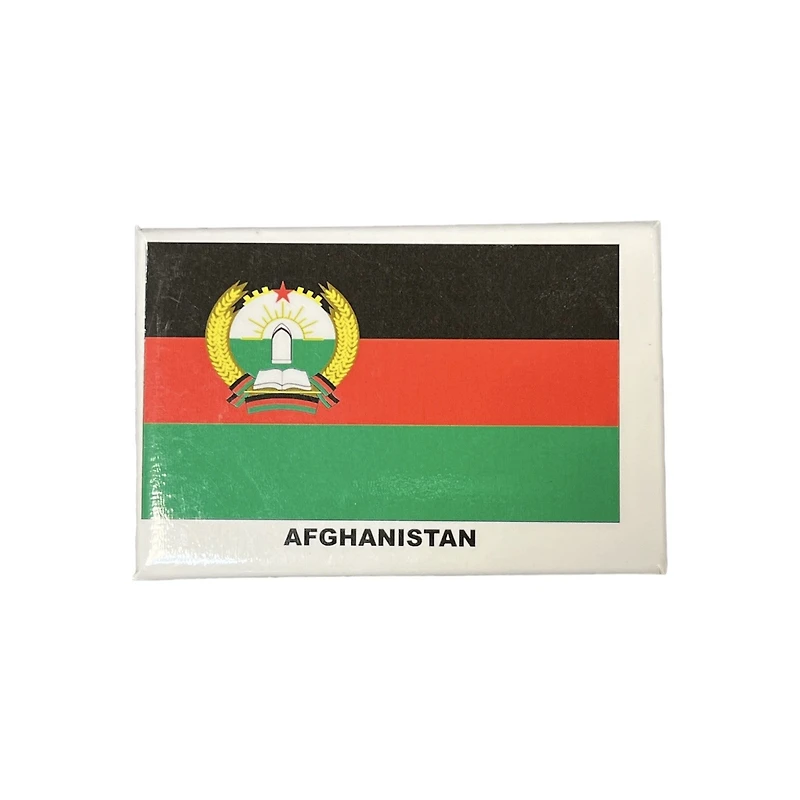 Country Magnet Flag Afghanistan (1980-1987)