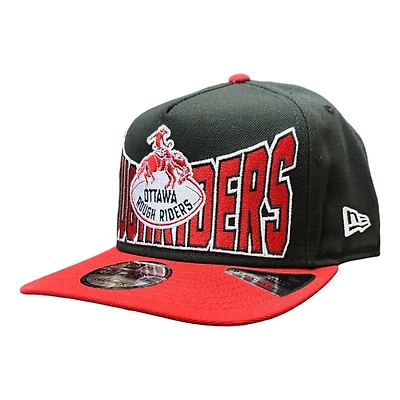 CFL Hat 950 A-Frame Snapback Big Block Turf Traditions 2025 Rough Riders