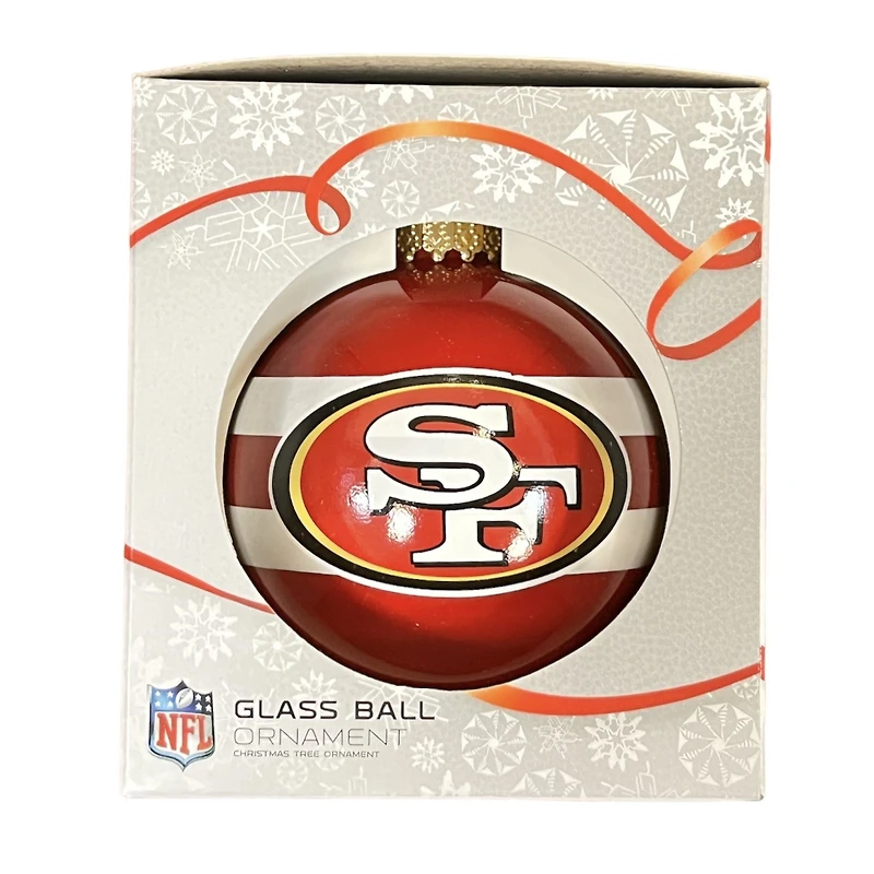NFL Ornament Glass Ball 49ers
