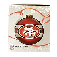 NFL Ornament Glass Ball 49ers