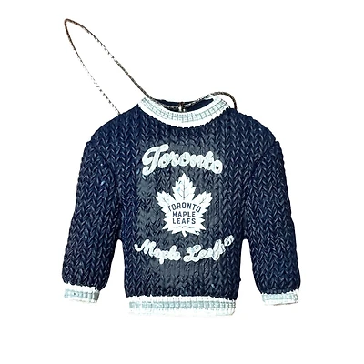 NHL Ornament Ugly Sweater Maple Leafs