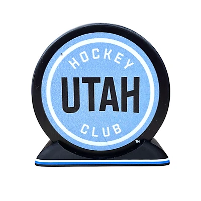 Puck Display Stand White & Light Blue