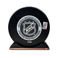 Puck Display Stand Gold, Red & Silver