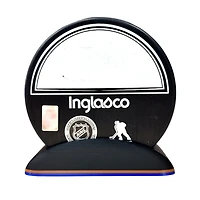 Puck Display Stand Orange & Blue