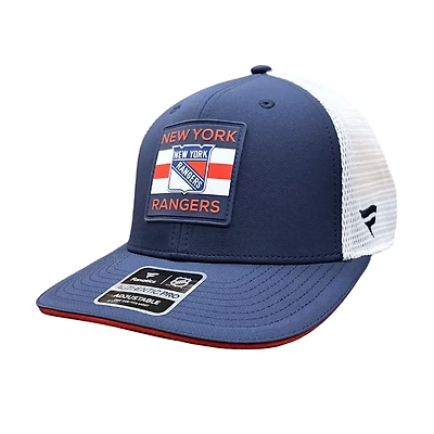 NHL Hat Structured Adjustable Trucker Authentic Pro Rinkside6 2025 Rangers