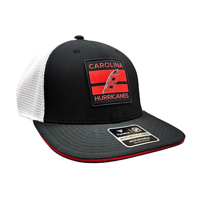 NHL Hat Structured Adjustable Trucker Authentic Pro Rinkside6 2025 Hurricanes